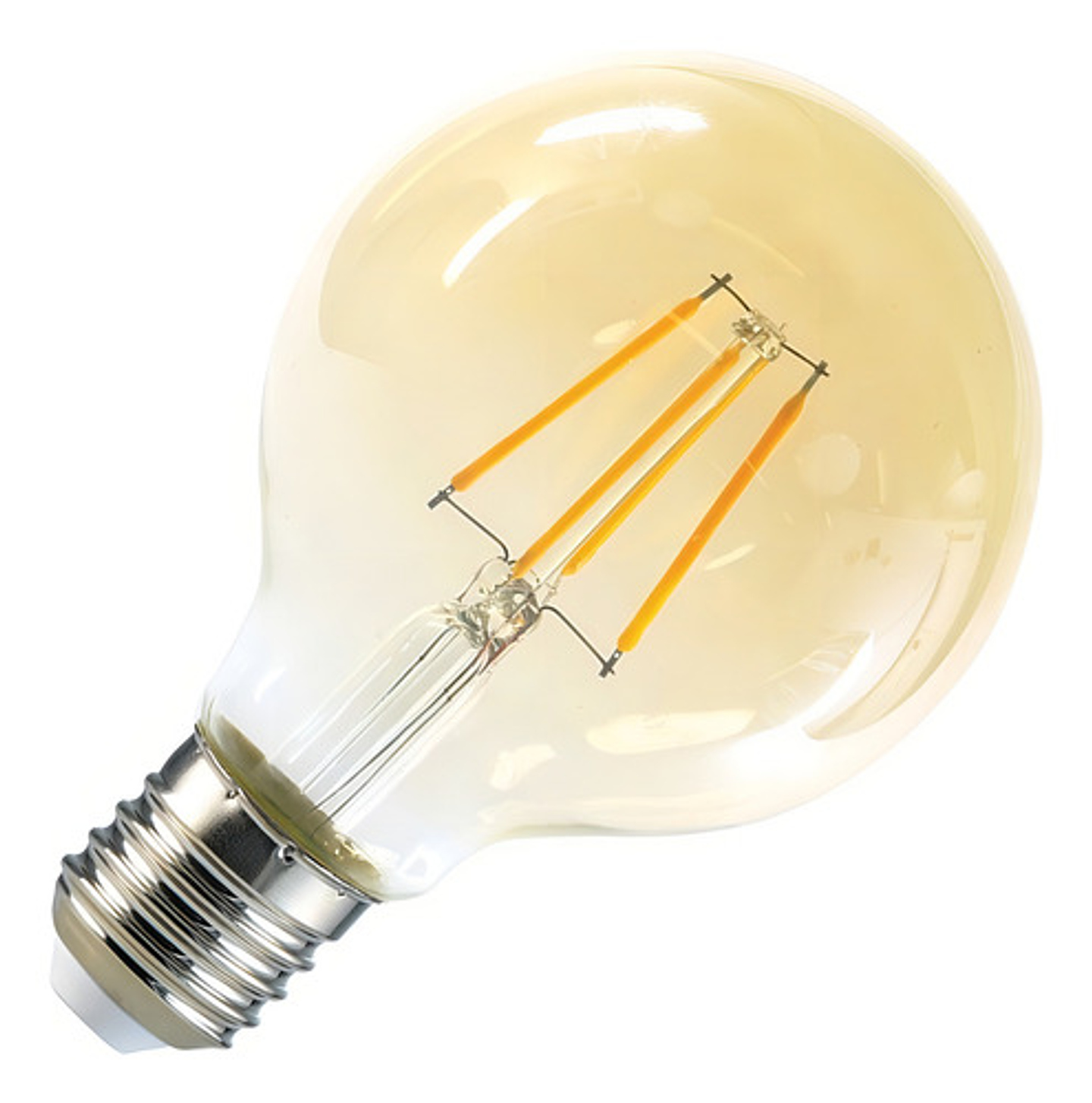 Ampolleta Globo Led E27 Filamento 6w G80 Cálido Hb Led 3