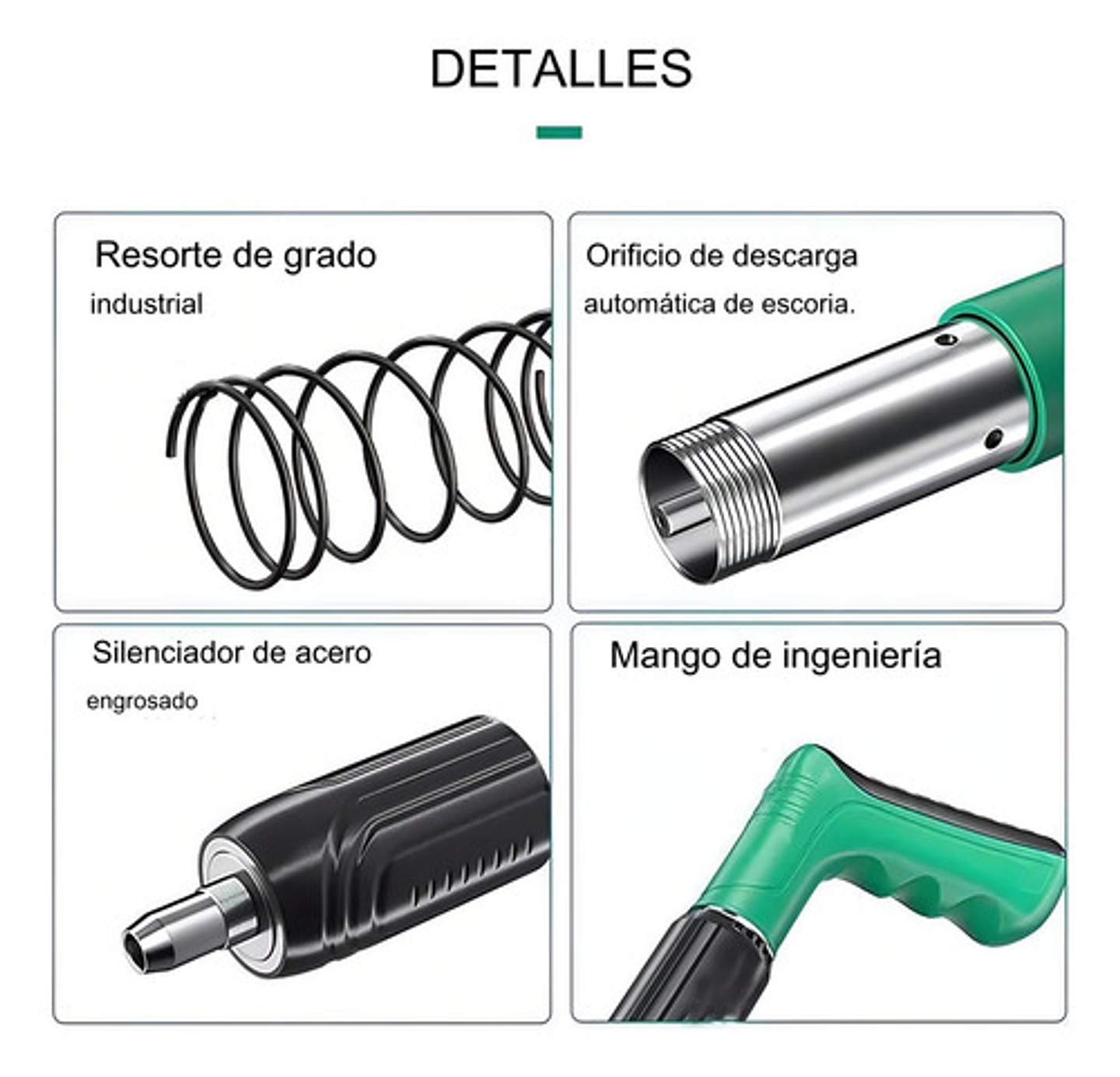 Kit De Pistola De Fijación De Pared Portátil + 100clavos 4