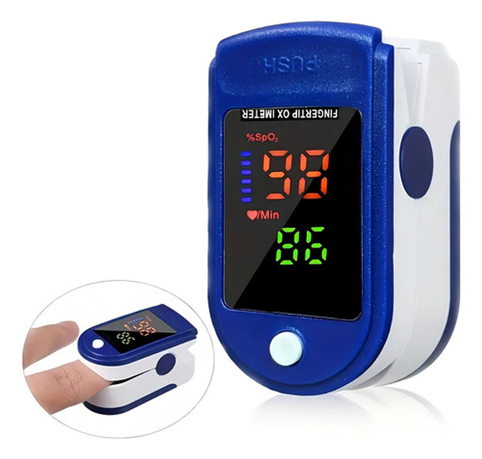 Oxímetro De Pulso Saturómetro Saturación De Oxigeno Dedo 7