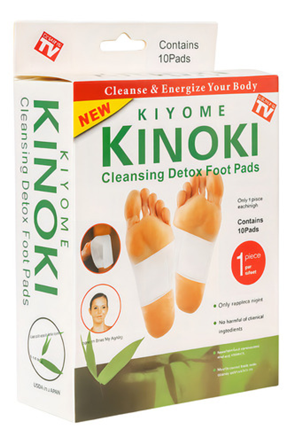 10 Parches Desintoxicantes Kinoki Pies Cansancio Kiyumi 1