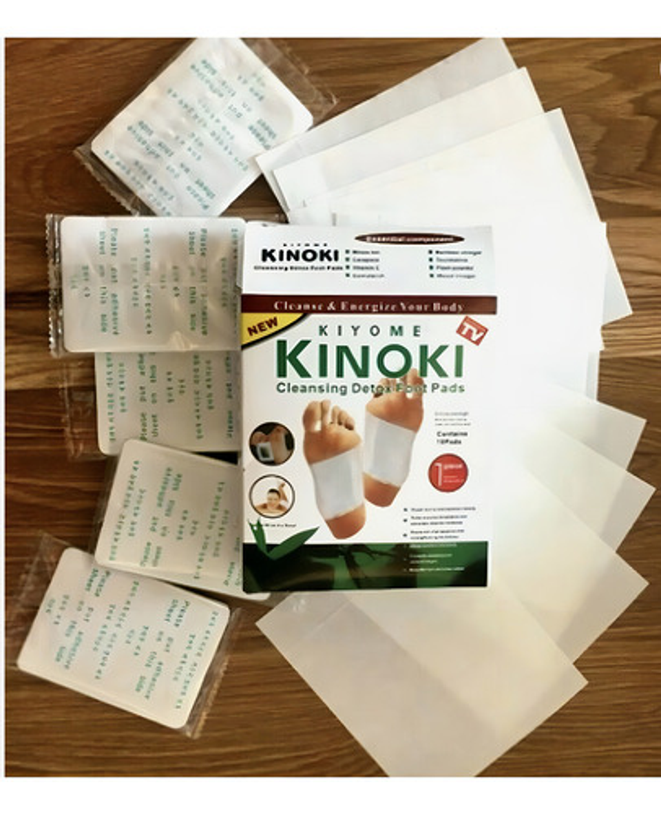 10 Parches Desintoxicantes Kinoki Pies Cansancio Kiyumi 6