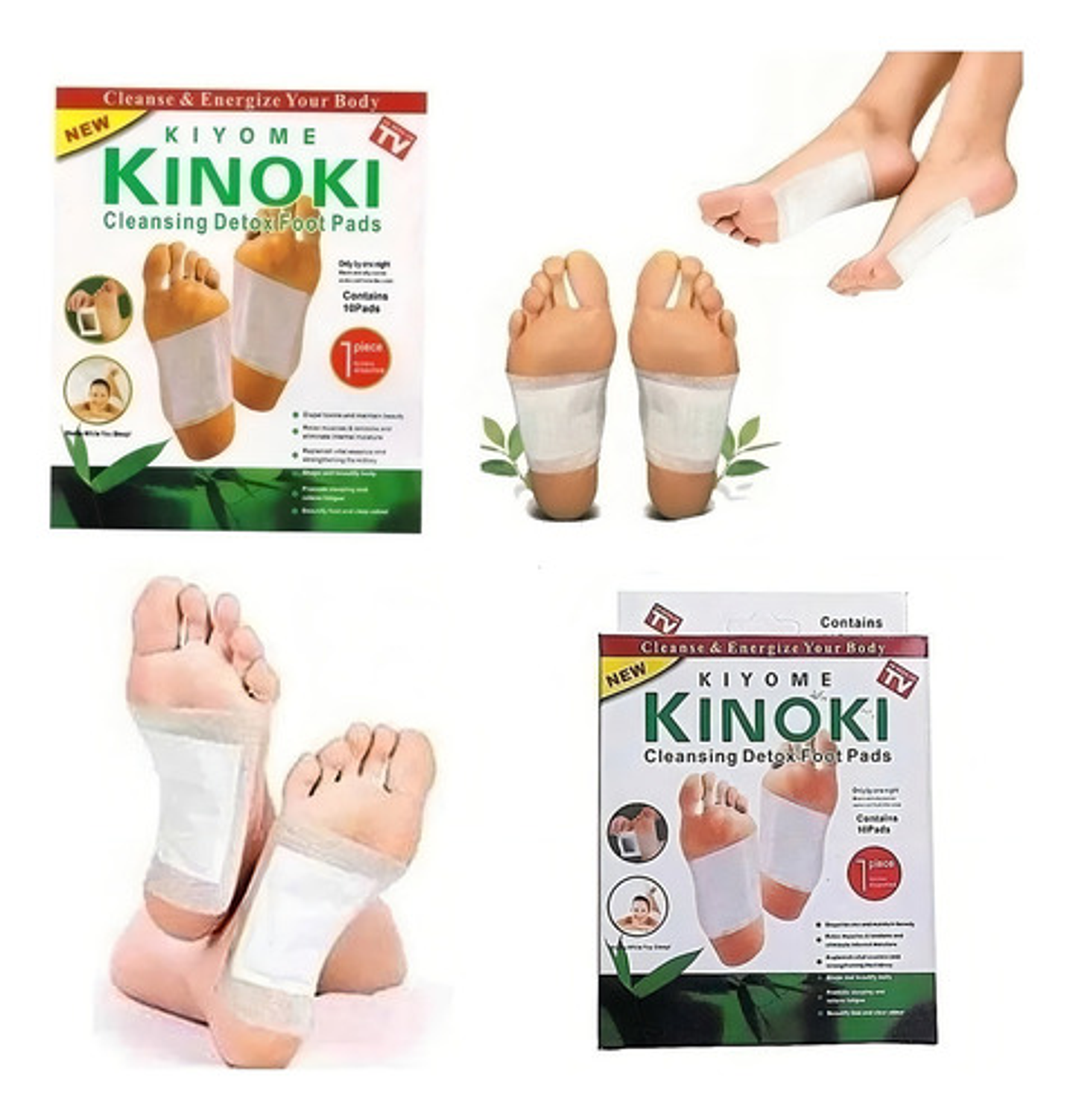 10 Parches Desintoxicantes Kinoki Pies Cansancio Kiyumi 8