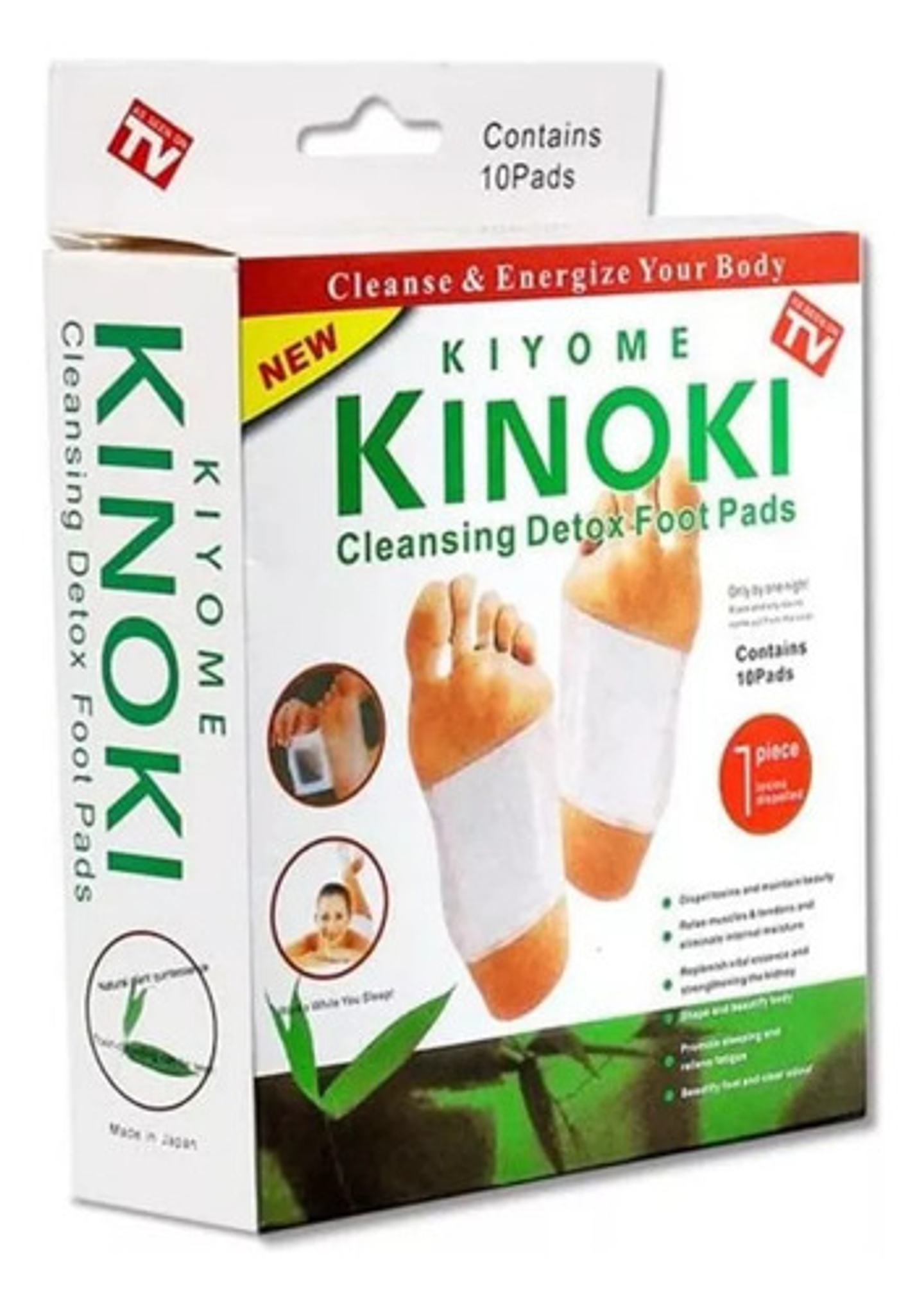 10 Parches Desintoxicantes Kinoki Pies Cansancio Kiyumi 9