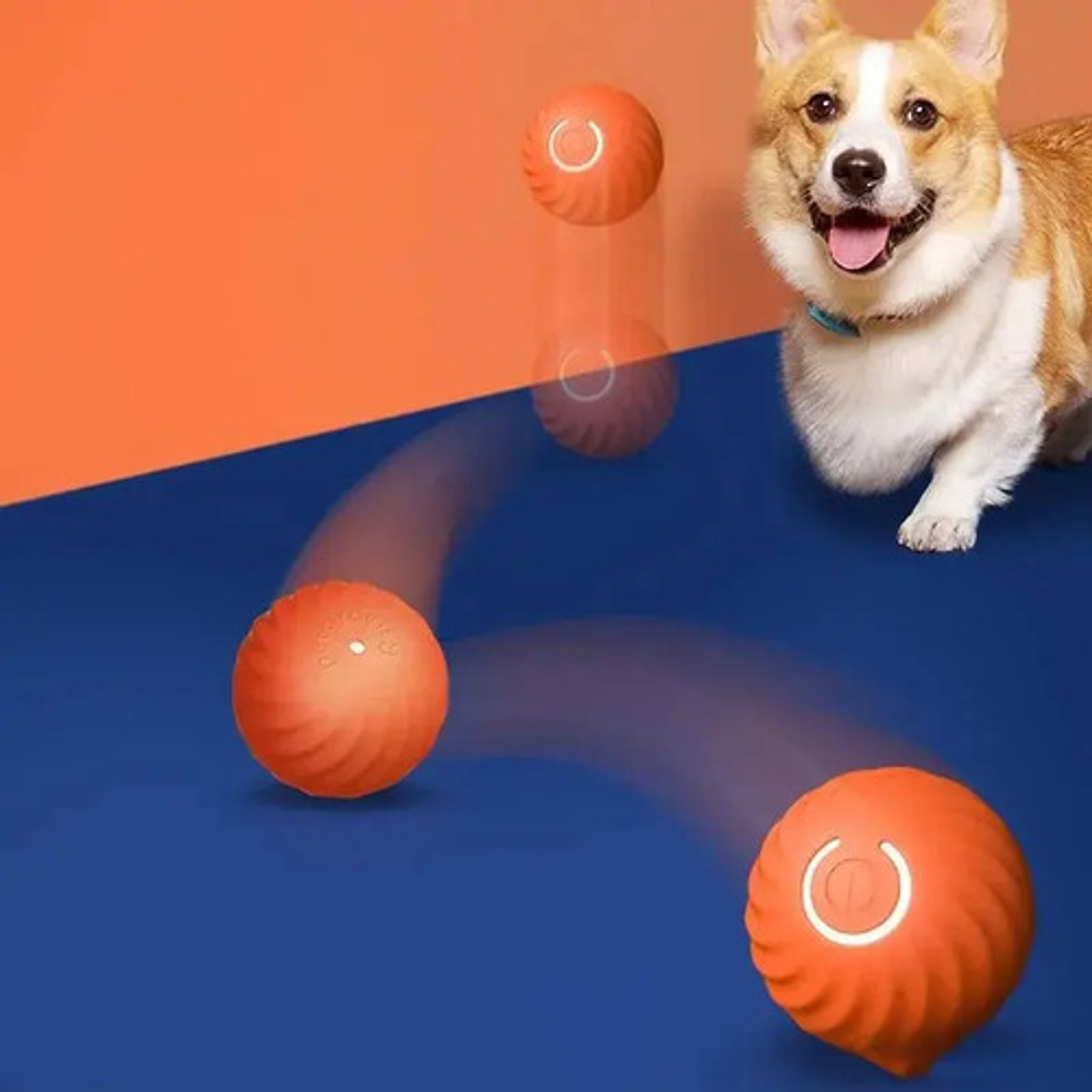 Juguete Interactivo Para Perros Q Smart, Luz Led, Pelota 5
