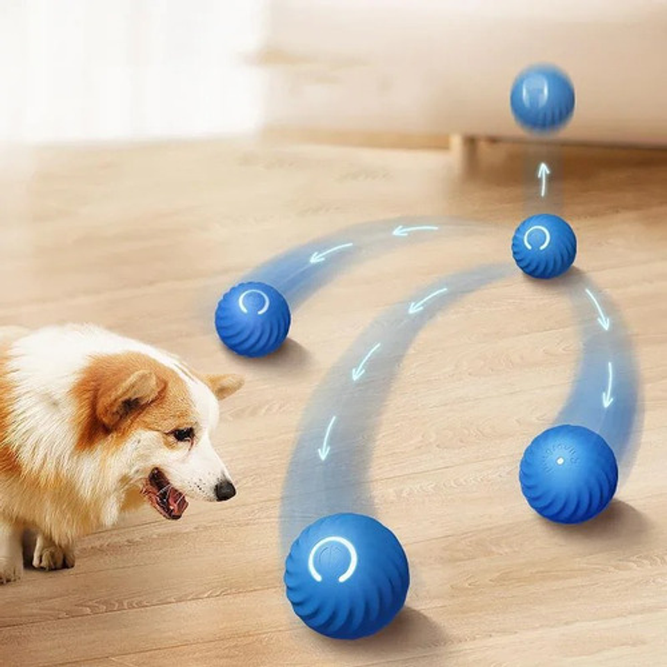 Juguete Interactivo Para Perros Q Smart, Luz Led, Pelota 14