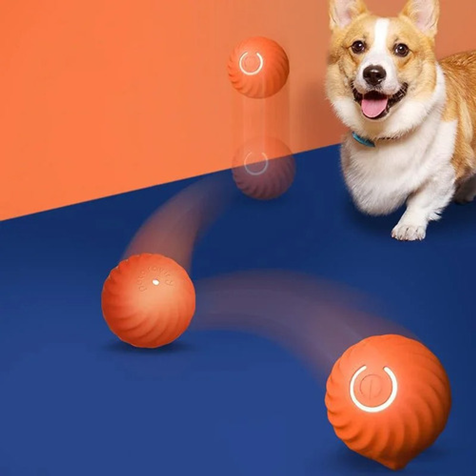 Juguete Interactivo Para Perros Q Smart, Luz Led, Pelota 17