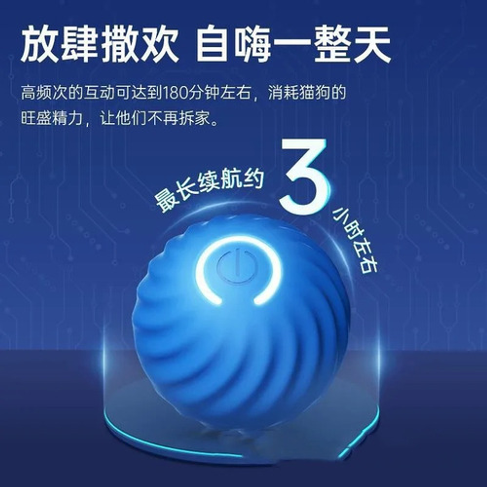 Juguete Interactivo Para Perros Q Smart, Luz Led, Pelota 19