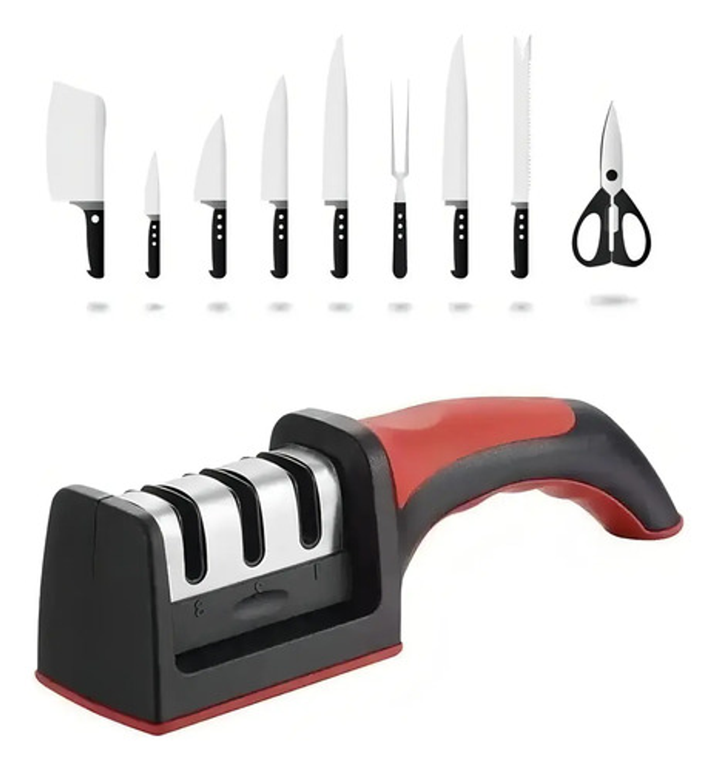 Afilador De Cuchillos Y Tijeras Amolador Portatil Manual 3