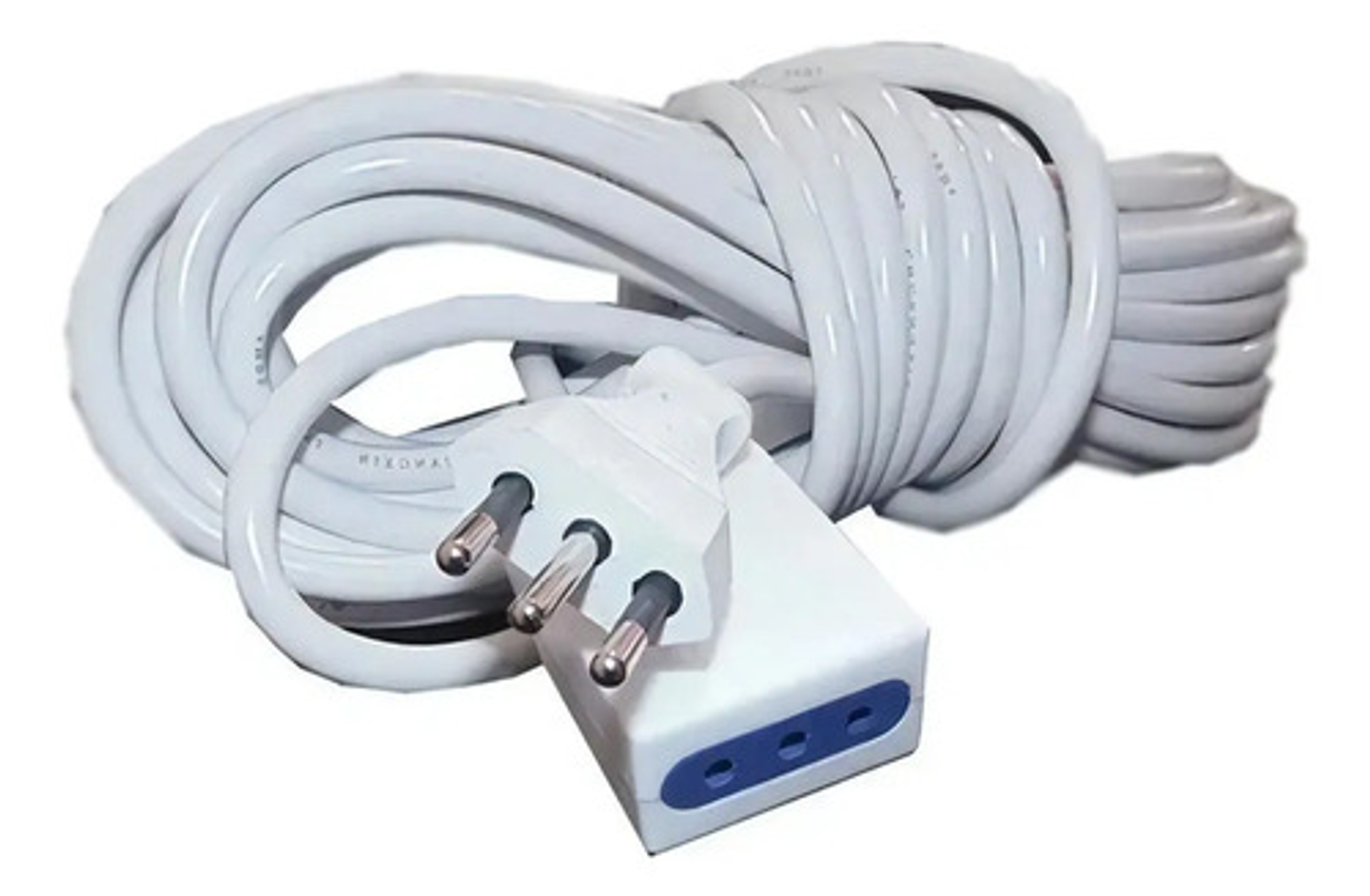 Alargador 5 Metros Blanco Extensión Electrica Un Terminal 2