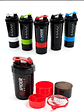 Vaso Proteina Botella Negro Shaker Para Batido Botella Gym 3 En 1 Botella Agua Shaker Vaso Shaker Proteinas Mezclador Botella Deportiva Para Batidos Vaso Shaker Proteinas Qatar Shop Vaso - Miniatura 1