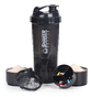 Vaso Proteina Botella Negro Shaker Para Batido Botella Gym 3 En 1 Botella Agua Shaker Vaso Shaker Proteinas Mezclador Botella Deportiva Para Batidos Vaso Shaker Proteinas Qatar Shop Vaso - Miniatura 2