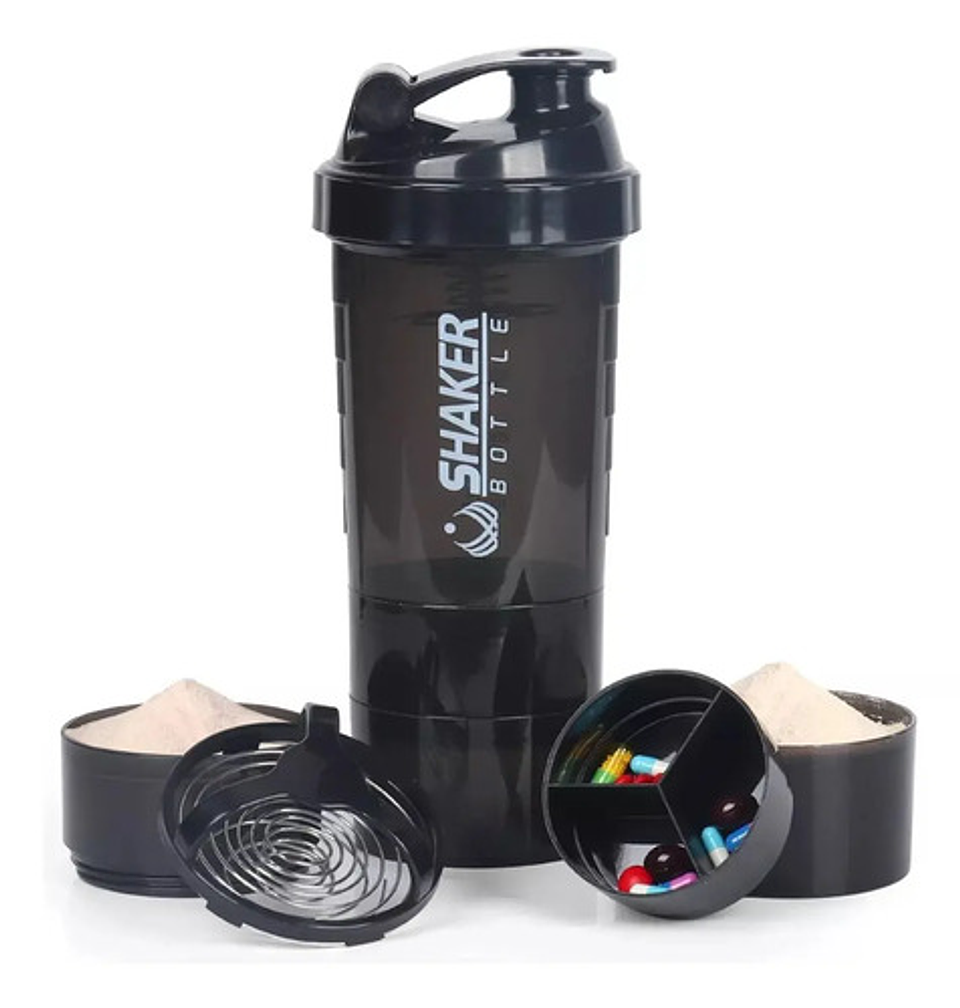 Vaso Proteina Botella Negro Shaker Para Batido Botella Gym 3 En 1 Botella Agua Shaker Vaso Shaker Proteinas Mezclador Botella Deportiva Para Batidos Vaso Shaker Proteinas Qatar Shop Vaso 2