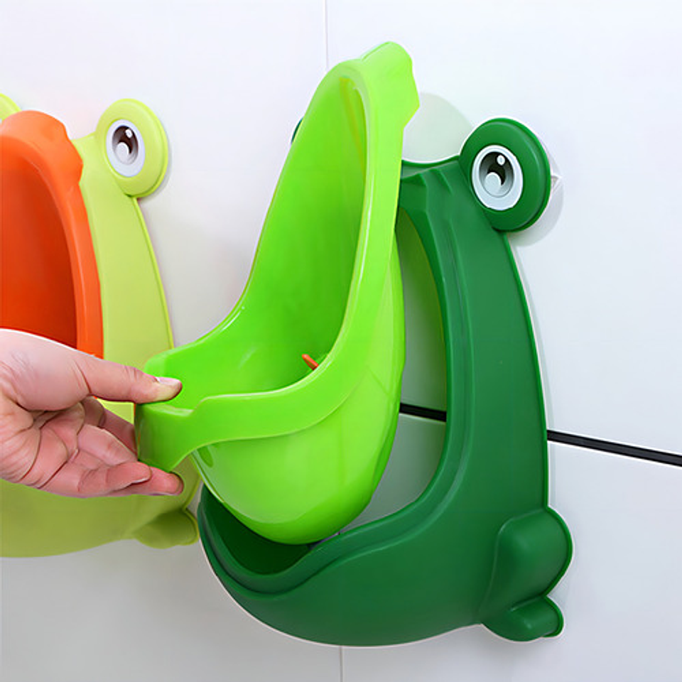 Urinario De Entrenamiento Baby Toilet Frog Color Verde Rana 5