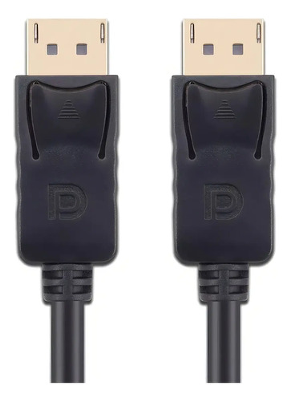 Cable Displayport Negro 1.8m Duaitek Dp Macho A Macho Con Punta De Oro 2