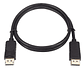 Cable Displayport Negro 1.8m Duaitek Dp Macho A Macho Con Punta De Oro - Miniatura 3