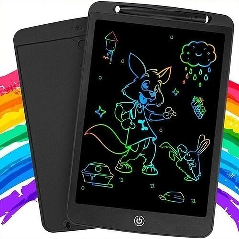 Pizarra Mágica, Tablet Dibujo Lcd 8.5 Pulgadas Para Niños Negro