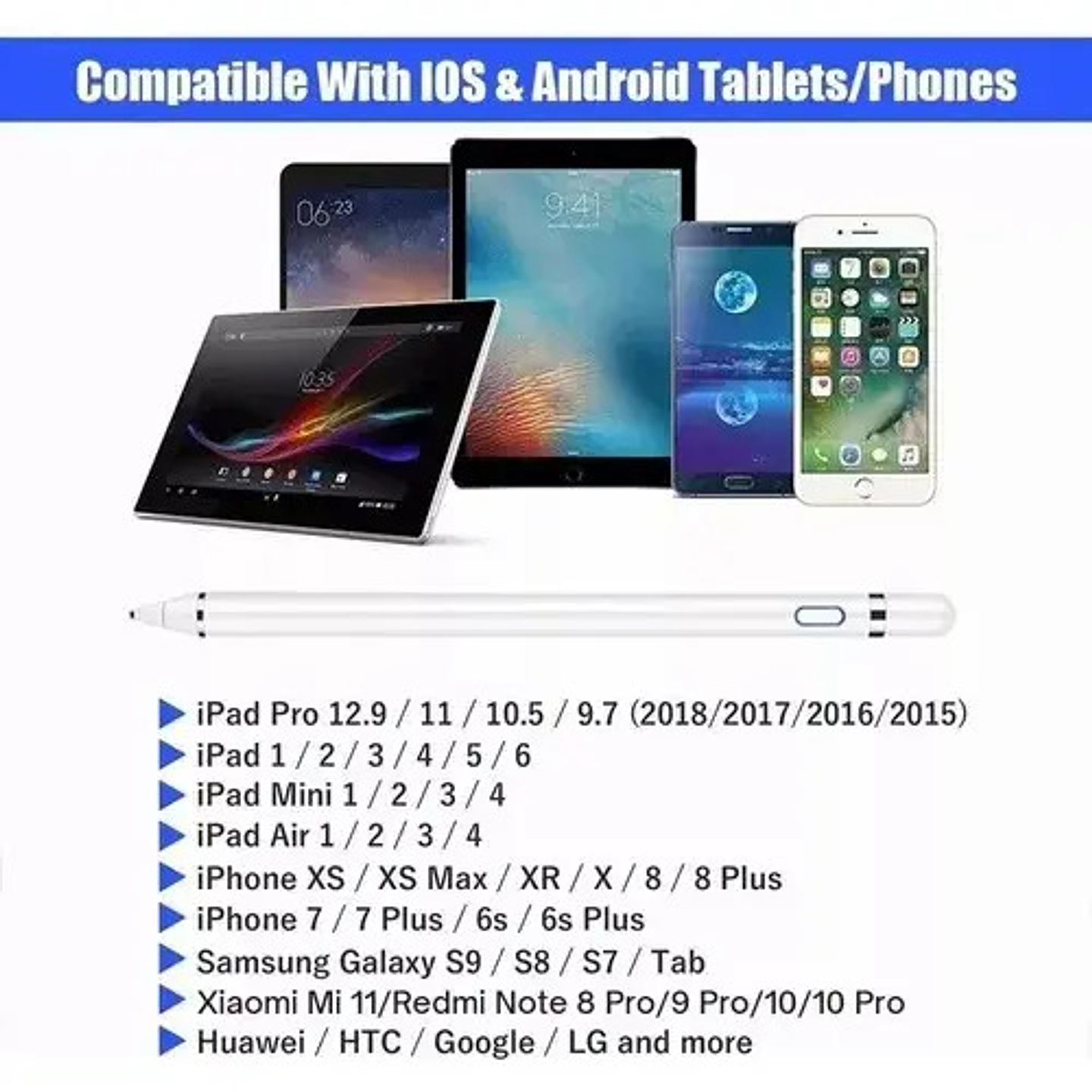 Lápiz Óptico Universal Pluma Para iPad Android iPhone Tablet 7