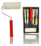 Kit Set Para Pintar 1 Bandeja 3 Brochas 1 Rodillo 1 Espatula - Miniatura 1