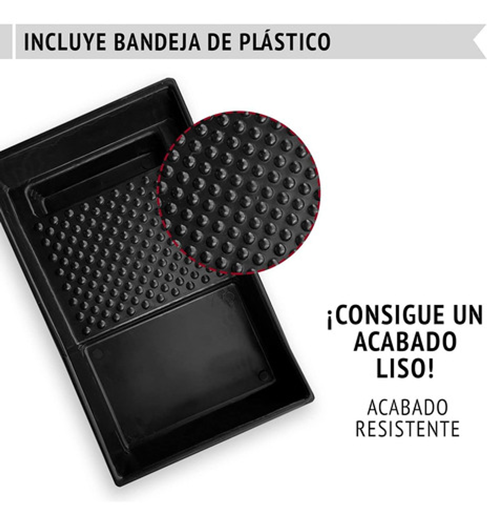Kit Set Para Pintar 1 Bandeja 3 Brochas 1 Rodillo 1 Espatula 4
