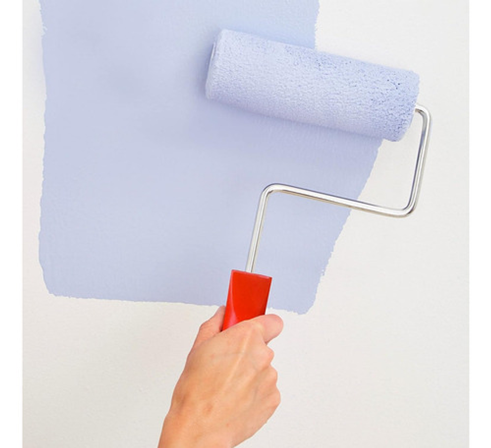 Kit Set Para Pintar 1 Bandeja 3 Brochas 1 Rodillo 1 Espatula 5