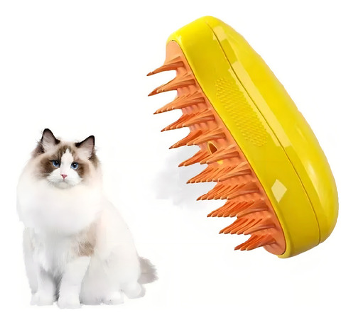 Cepillo Automático Para Gatos A Vapor 3 En 1 Color Verde 8