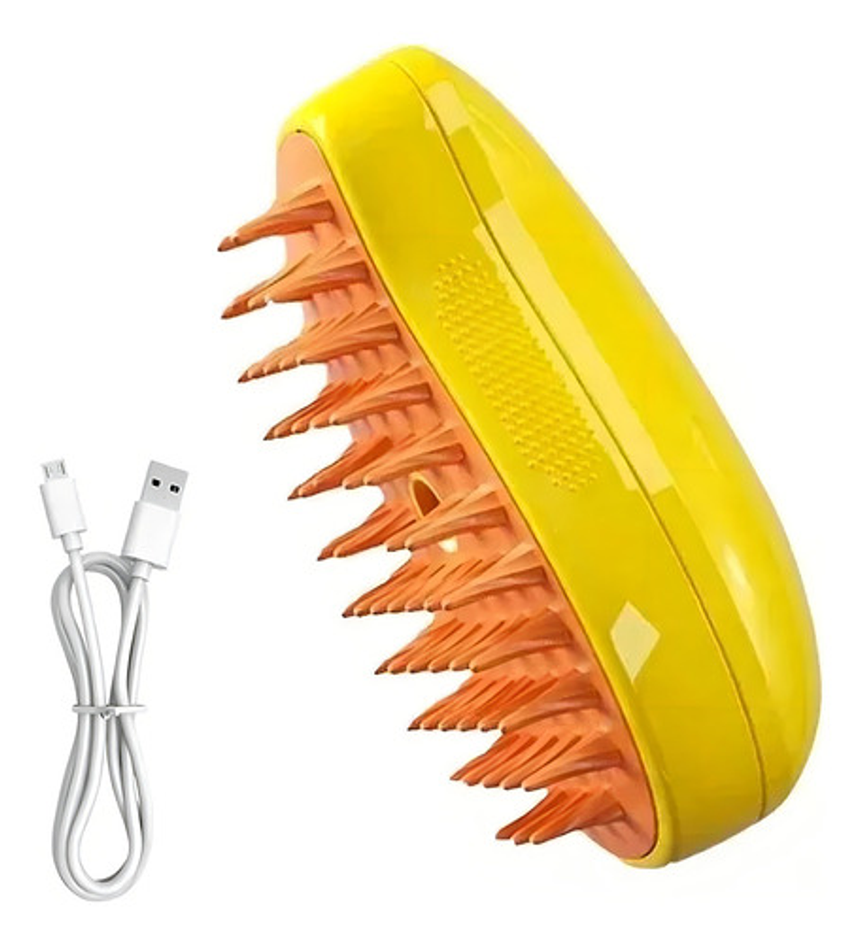 Cepillo Automático Para Gatos A Vapor 3 En 1 Color Verde 12