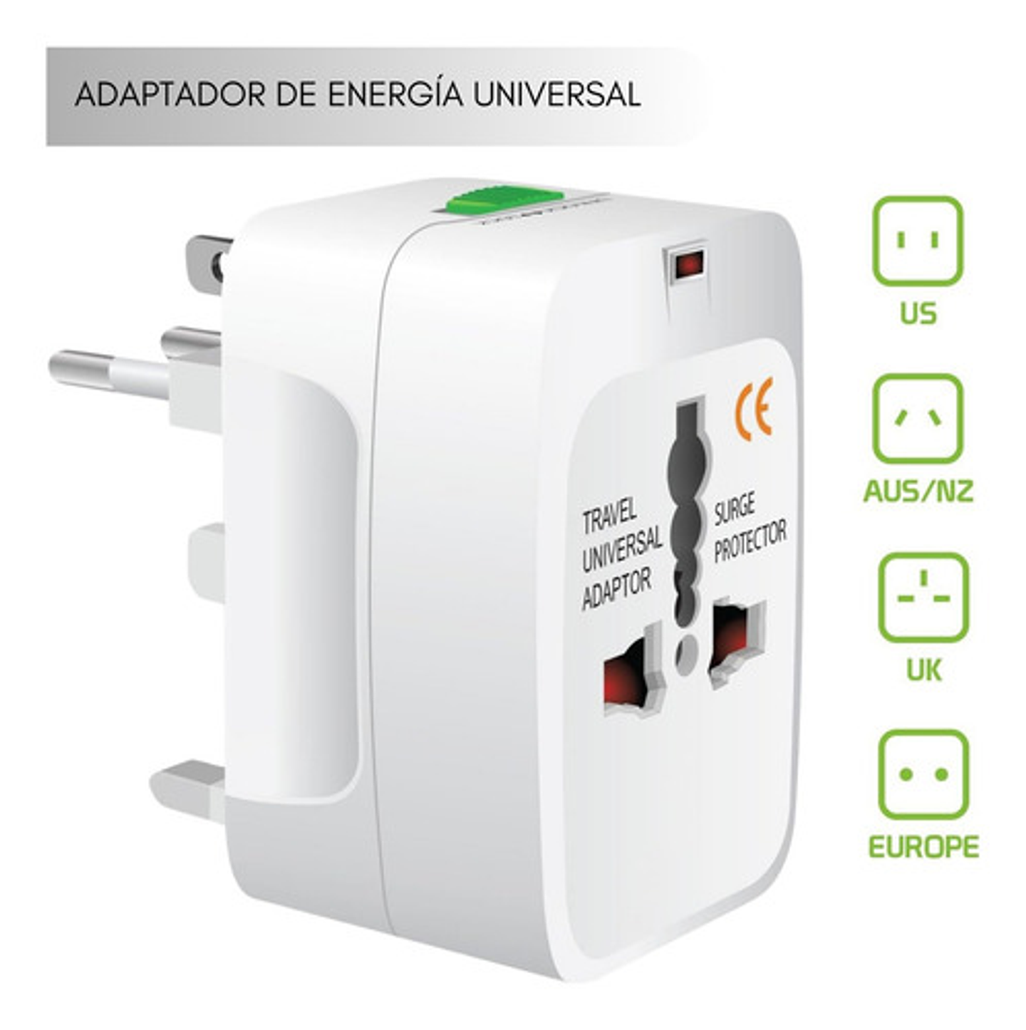 Adaptador Enchufe Universal Para Viajes 5