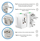 Adaptador Enchufe Universal Para Viajes - Miniatura 7