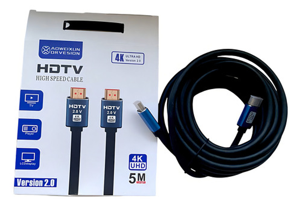 Cable Hdmi 5 Metros 2.0 4k Hdtv 2