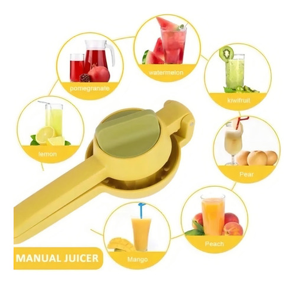 Exprimidor Manual De Limón Doble Mango Prensa Cocina 2