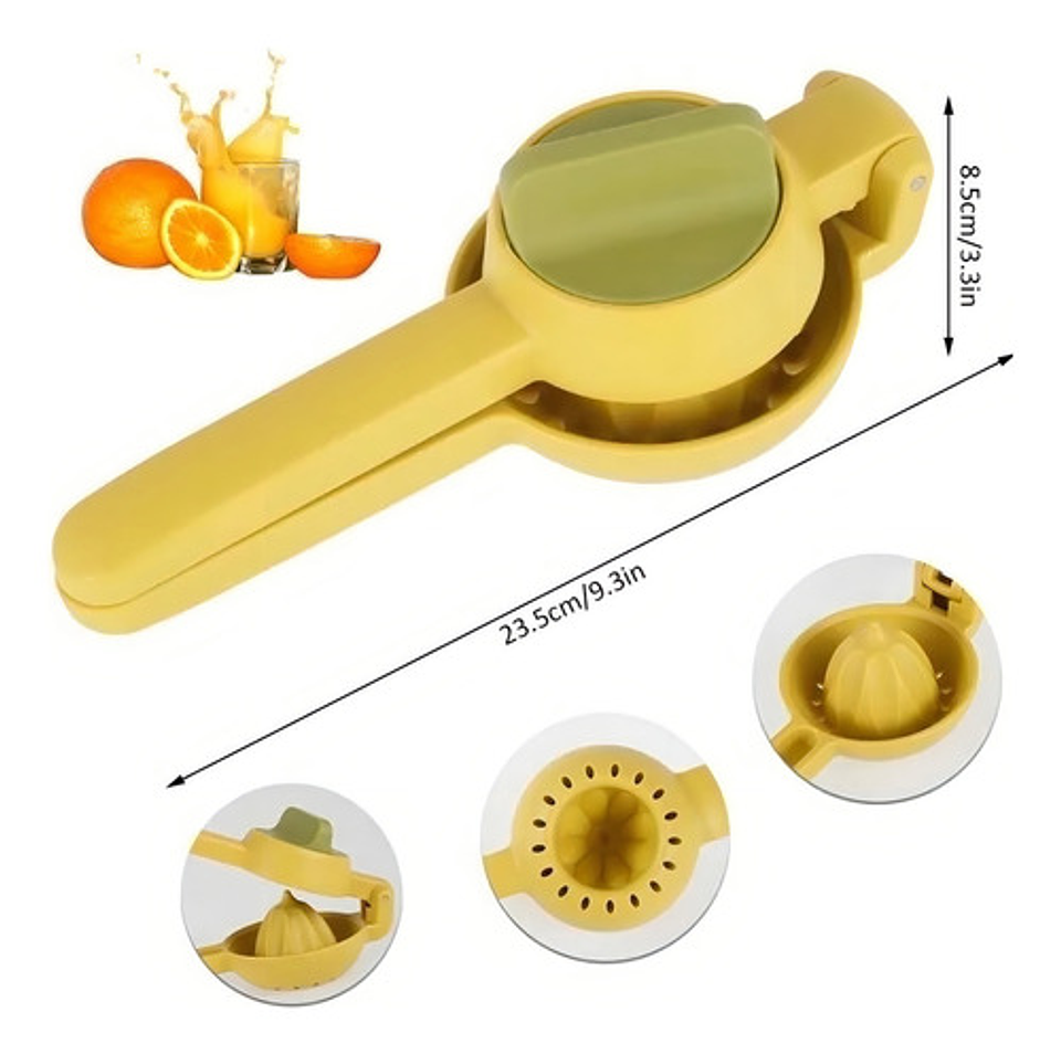 Exprimidor Manual De Limón Doble Mango Prensa Cocina 4