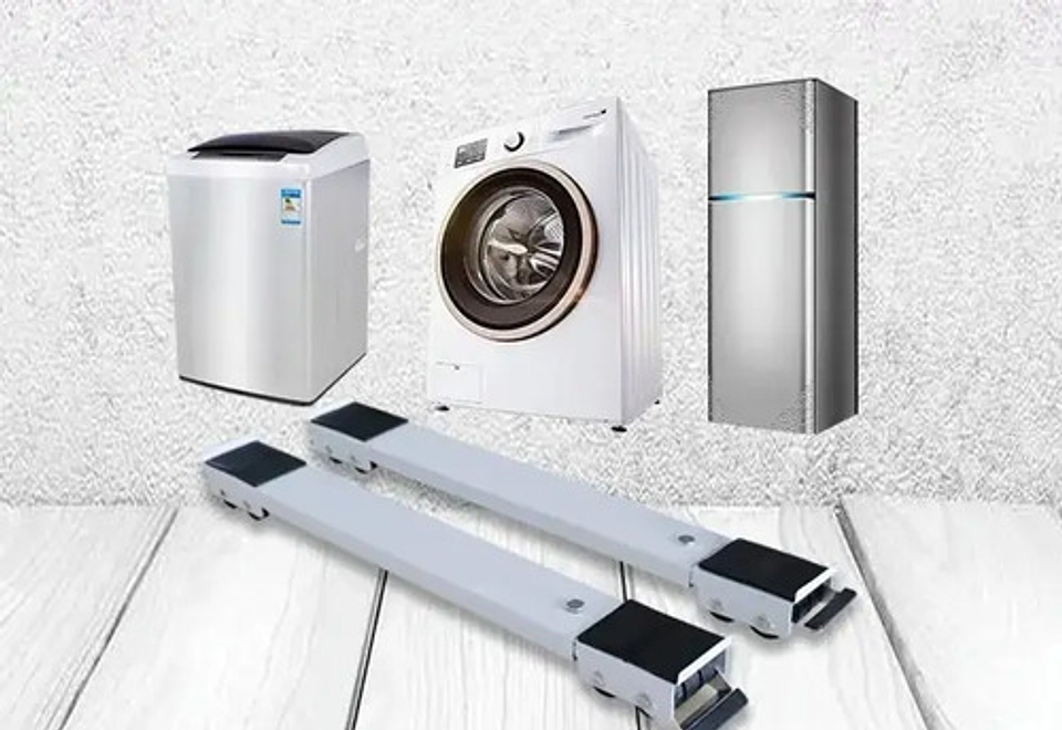 Soporte Para Lavadora Secadora Refrigerador Ajustable Ruedas 5