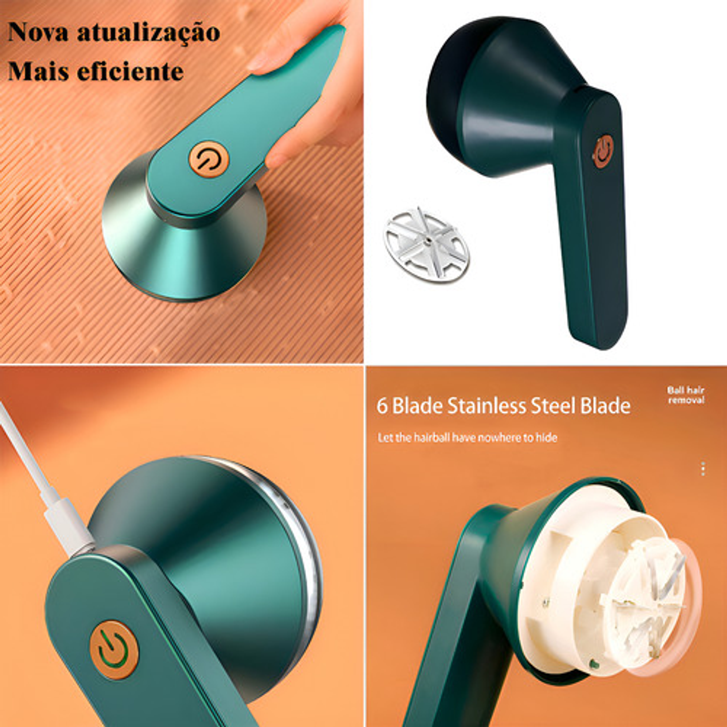 Quitapelusa Eléctrico Genérica Quita Pelusa Usb Corriente Eléctrica 6