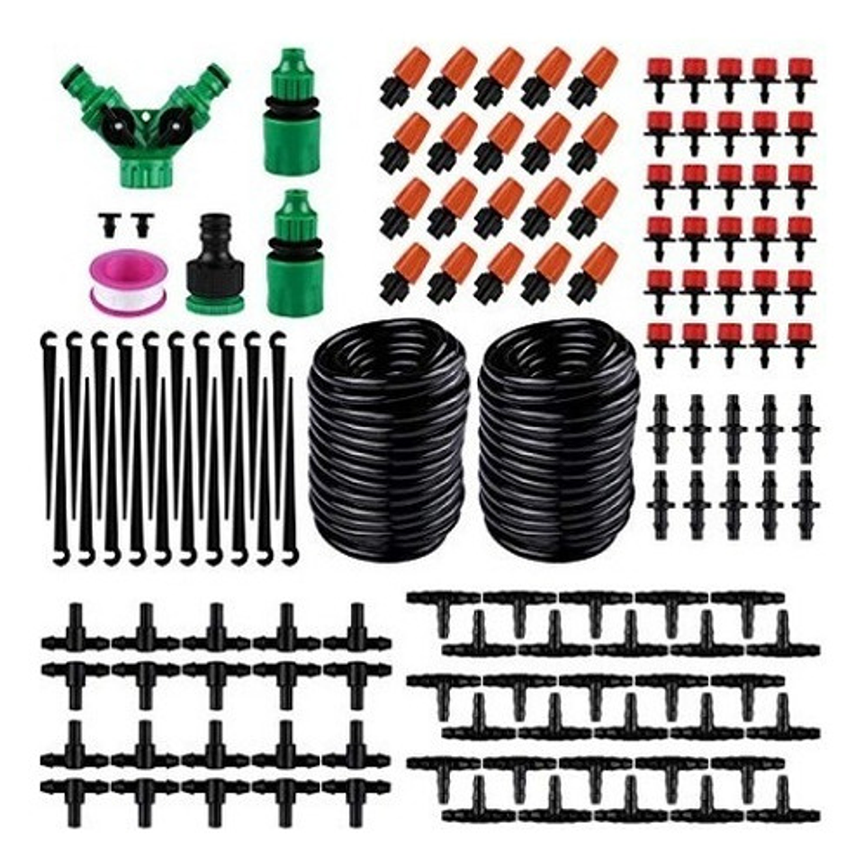 Kit De Riego Por Goteo Automático De Patio 5 Mtrs 20 Goteros 2