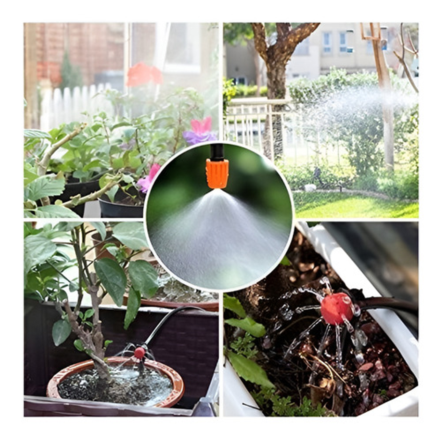 Kit De Riego Por Goteo Automático De Patio 5 Mtrs 20 Goteros 5