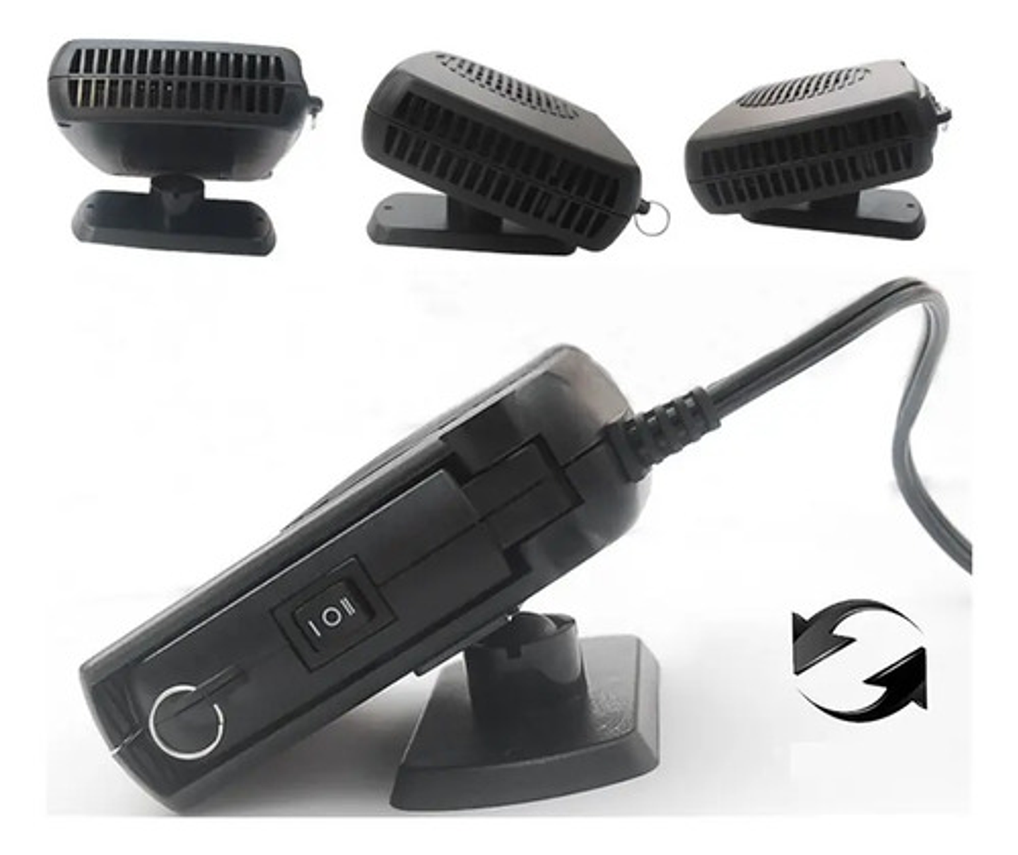 Calefactor Para Auto 12v Desempañador Portátil 200w 8