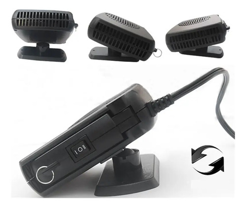 Calefactor Para Auto 12v Desempañador Portátil 200w 8