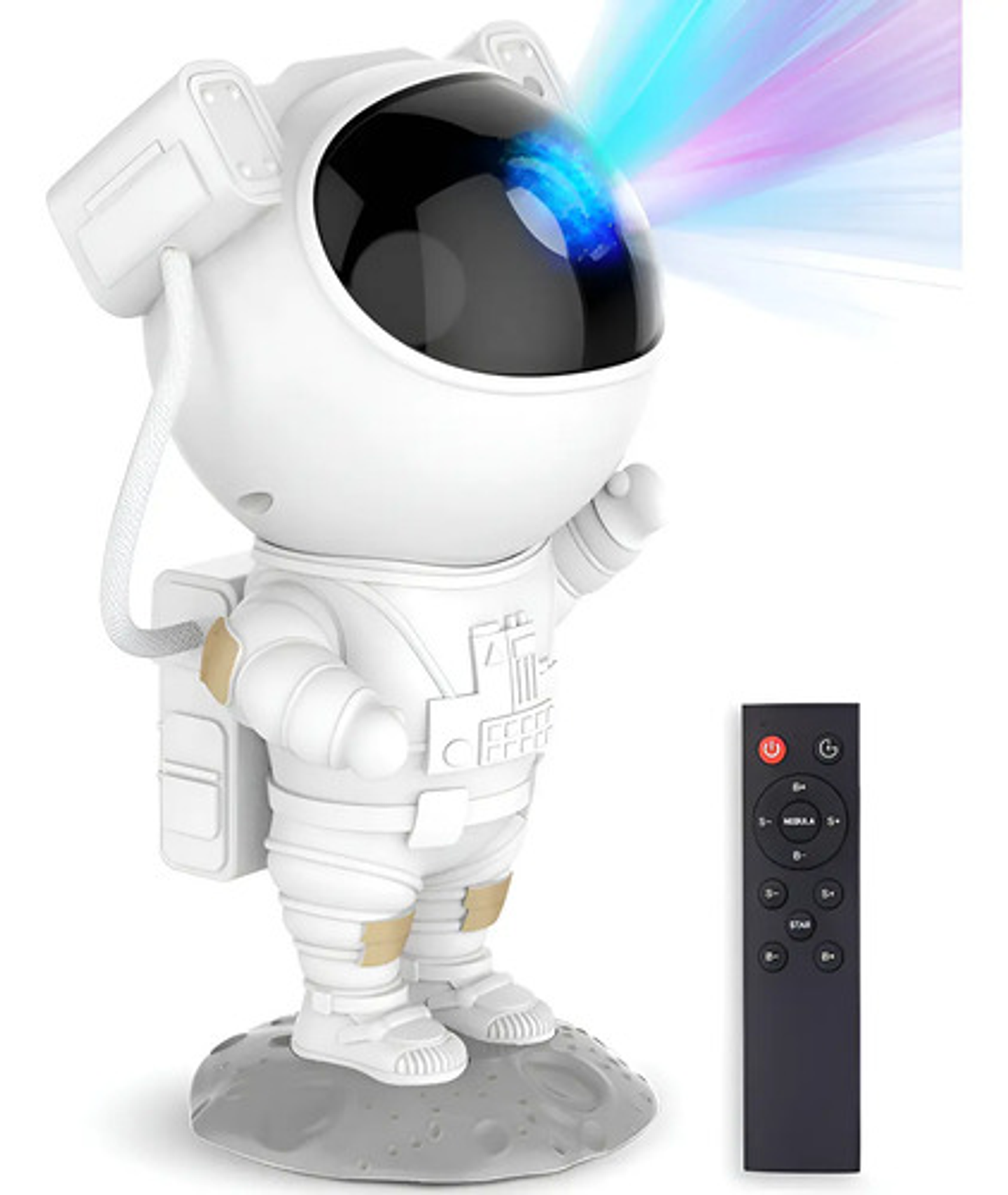 Proyector Lampara Astronauta Luz De Estrellas Y Galaxia 1