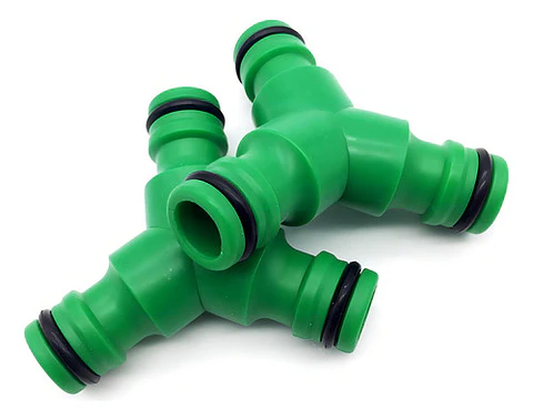 Distribuidor De Manguera De Jardín Yuyao Garden Hl021 Conector Rápido 3 Vías Verde
