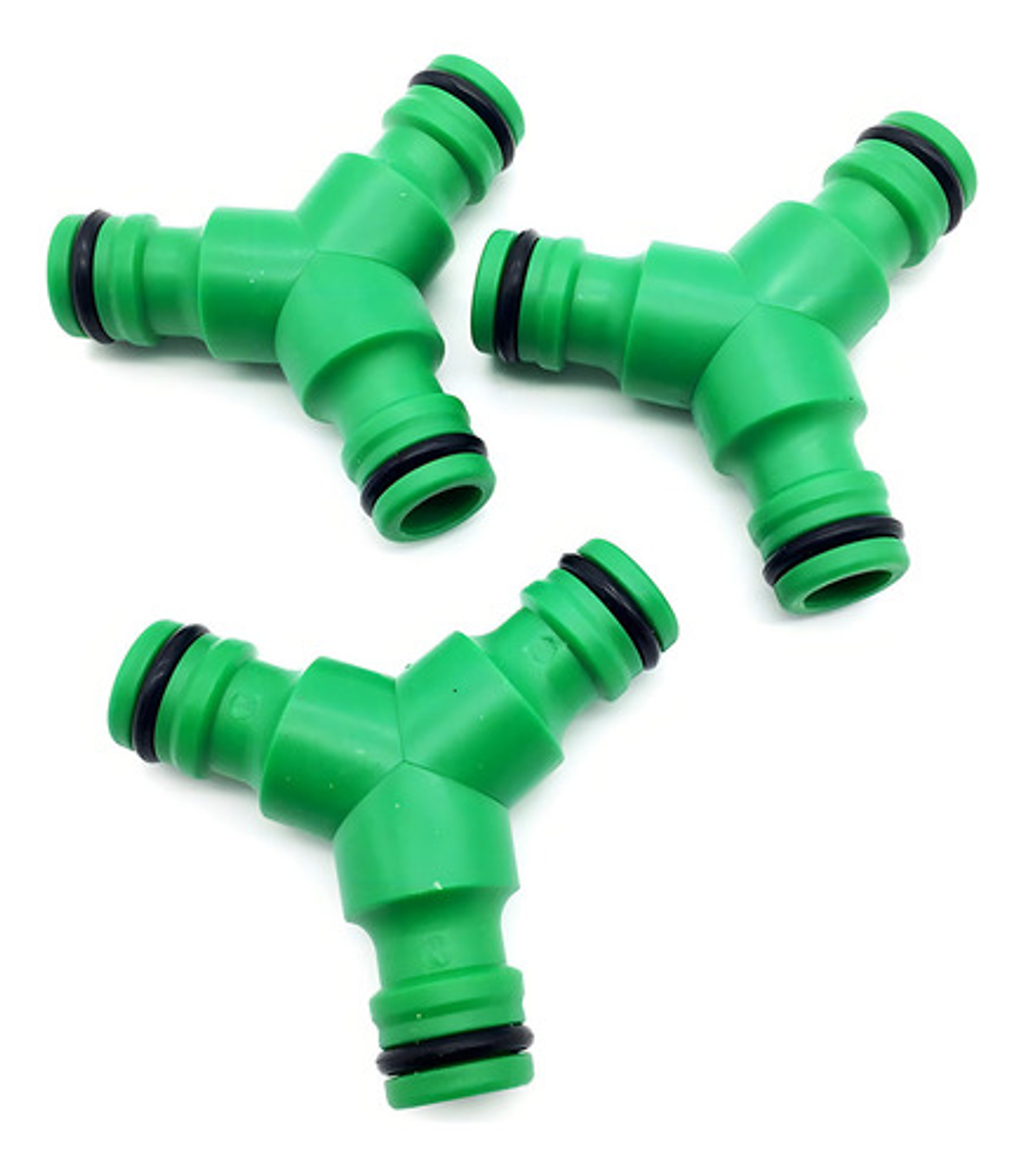 Distribuidor De Manguera De Jardín Yuyao Garden Hl021 Conector Rápido 3 Vías Verde 2