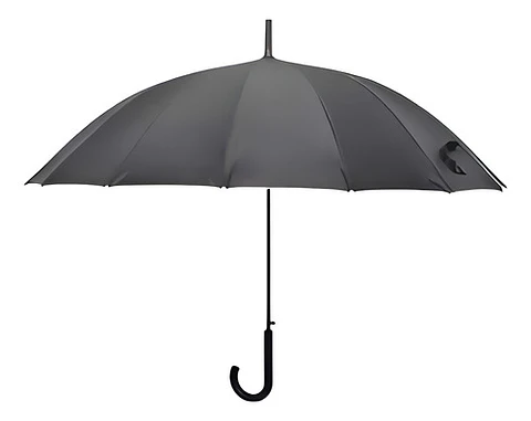 Caetano Store Paraguas Portaria Automático De 16 Varillas Grande Y Lujoso Negro
