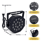 Pack 2 Foco Luces 18 Led Rgb Dmx Fiesta Disco Corriente - Miniatura 5