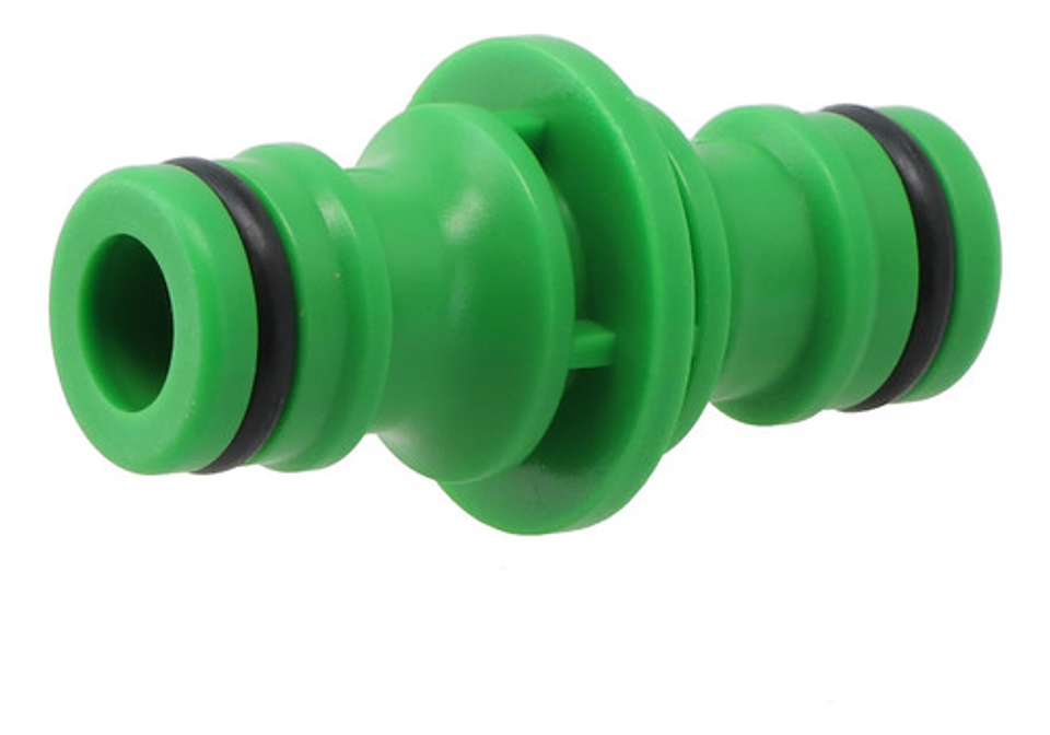 Acople Rápido Para Manguera De 1/2  Conector Macho Plástico Verde 9
