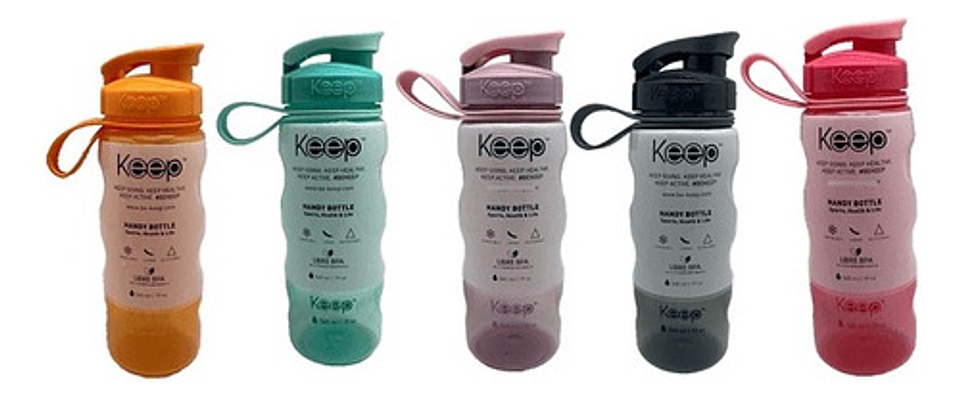 Botella Sport 800ml Colores Keep Gimnasio Gym Deporte Color Violeta 2