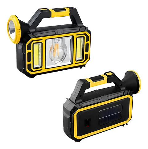 Linterna Led Solar Con 3 Modos Recargable Emergencia