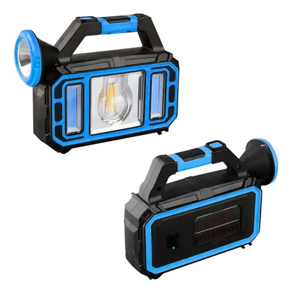 Linterna Led Solar Con 3 Modos Recargable Emergencia 5