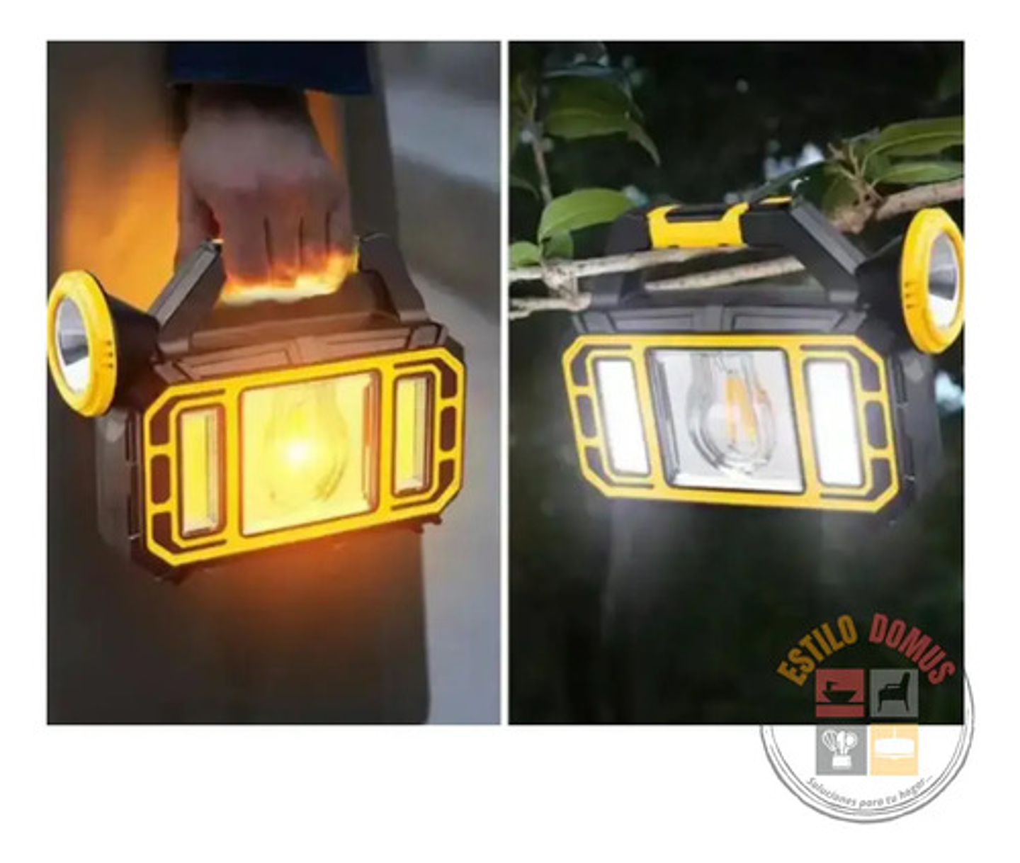 Linterna Led Solar Con 3 Modos Recargable Emergencia 7