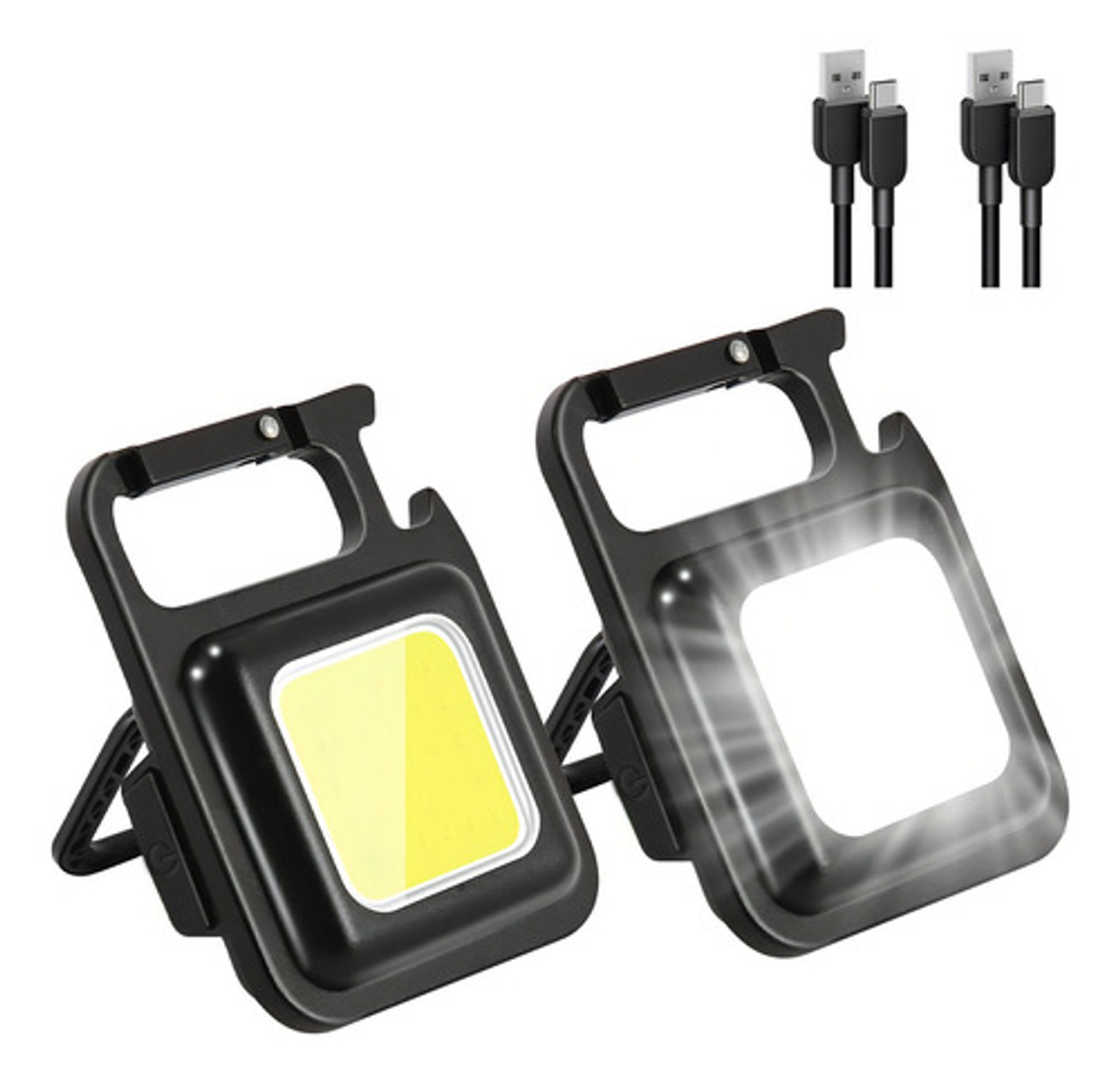 2 Linterna Led Recargable Lampara Camping Linternas Tacticas Linterna Negro Luz Blanco 1