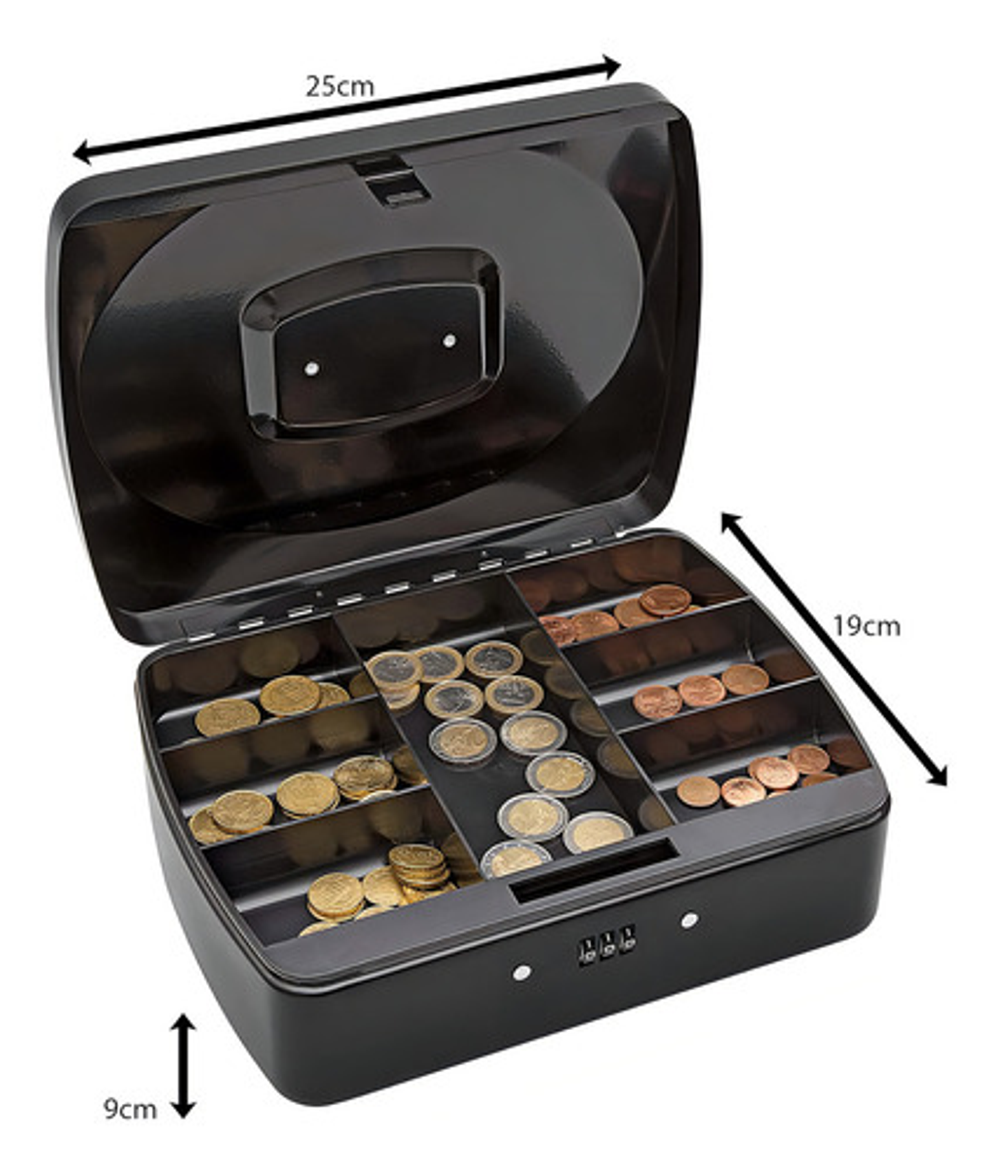 Caja Fuerte Metálica Thek Roja Con Llave Para Dinero Hogar Oficina Rojo-269003 6