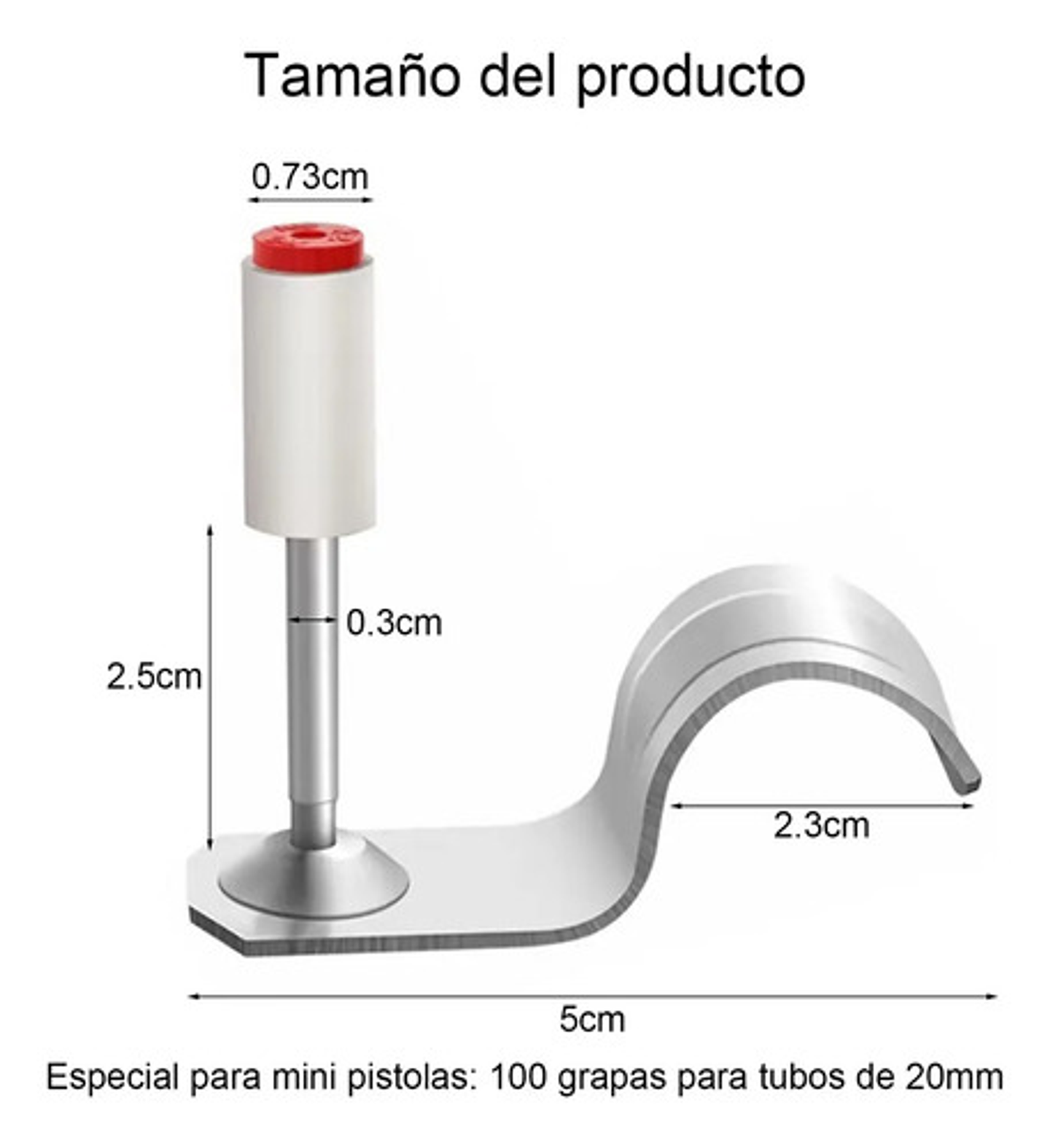 100 Piezas Grapas Para Tubos De 20mm For Pistola De Clavos 2